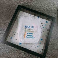 超棒的客製化寶寶商品-尿布刺繡相框