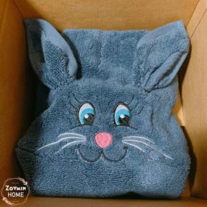 客製化刺繡毛巾兔